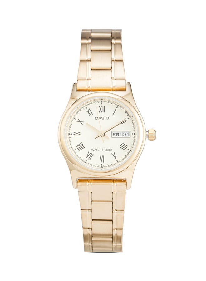 CASIO Women Stainless Steel Analog Watch LTP-V006G-9BUDF - 25 mm - Gold - Image 1