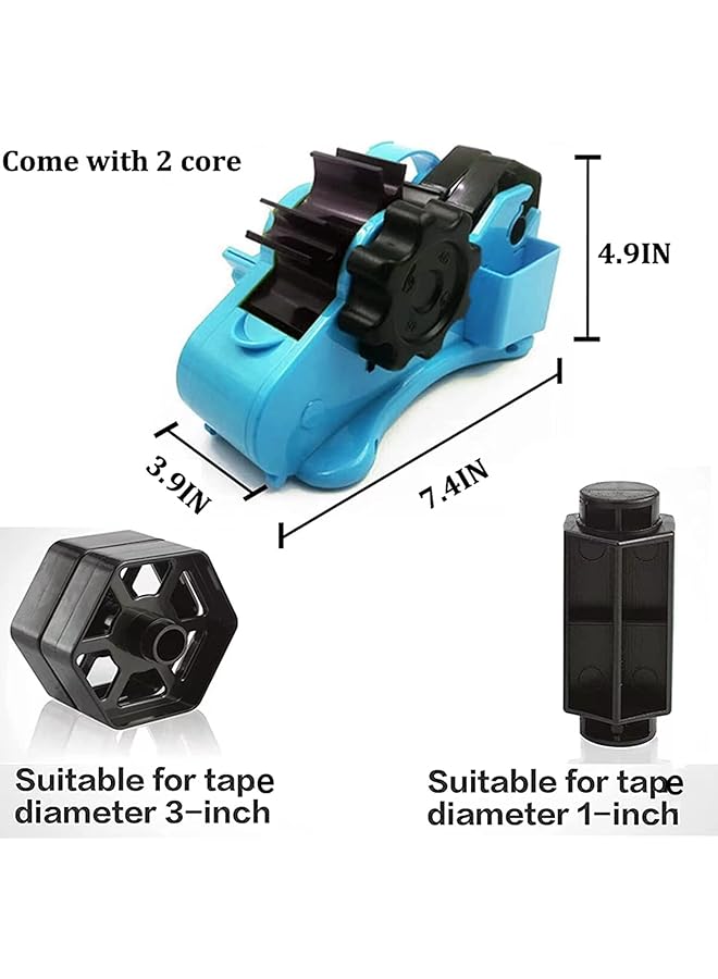 إيروريكس موزع شريط حراري متعدد القطع، موزع شريط حراري، شريط مقاوم للحرارة، موزع شريط نصف أوتوماتيكي مع مجموعة فتحات مقصورة، أزرق - Image 2