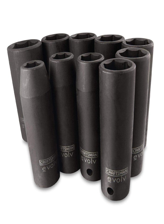 Craftsman Evolv 10 pc. Deep Impact Socket Set: 1/2-Inch Drive; Standard (SAE); Model 16886 - Image 3