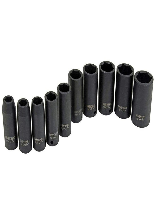 Craftsman Evolv 10 pc. Deep Impact Socket Set: 1/2-Inch Drive; Standard (SAE); Model 16886 - Image 2