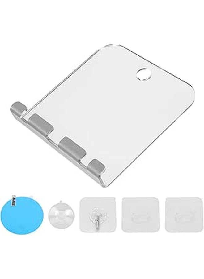 Square Acrylic Fogless Makeup Mirror Unbreakable Anti Fog Travel Bathroom Shaving Mirror - Image 1