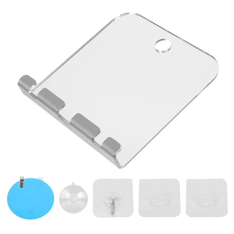 Square Acrylic Fogless Makeup Mirror Unbreakable Anti Fog Travel Bathroom Shaving Mirror - Image 2