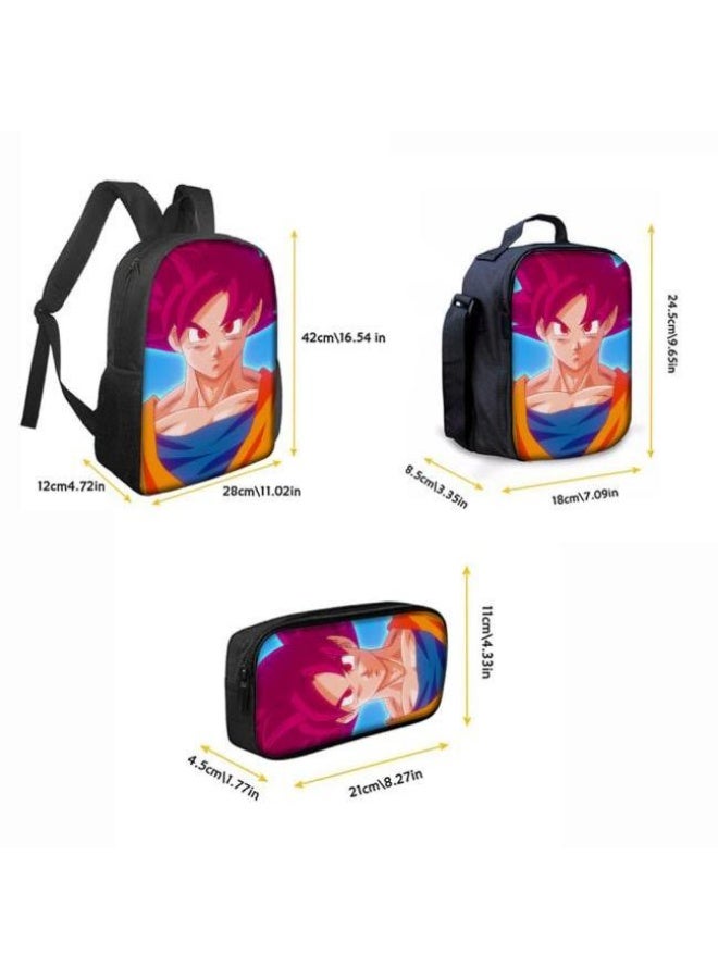 عام حقيبة الظهر المطبوعة الشائعة - مجموعة حقيبة الظهر المكونة من ثلاث قطع (يمكن استخدامها للطلاب والأطفال والأصدقاء للنزهات وتسلق الجبال وما إلى ذلك) - 22 - Image 3