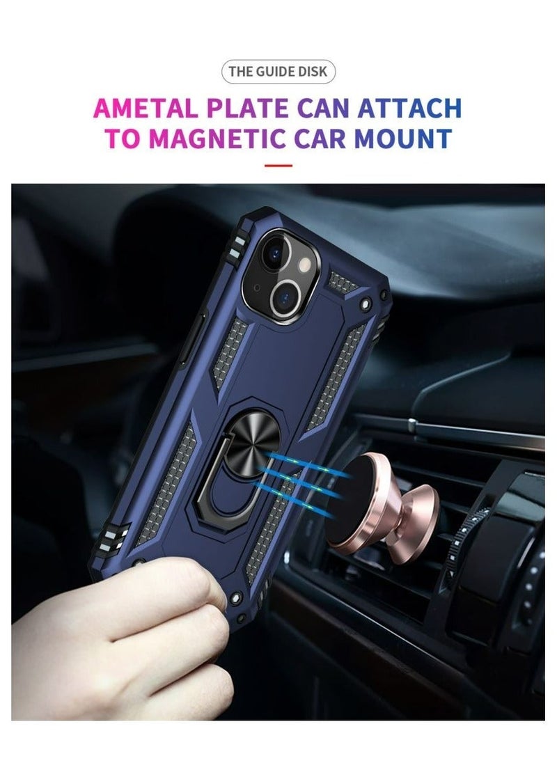 TEAM LUXURY - Protective Case For iPhone 13 Heavy Duty Armor with Magnetic Ring Stand - Image 1