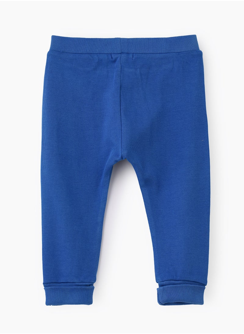 JAM Classic Blue Knitted Cotton Pants for Toddlers  - Image 2