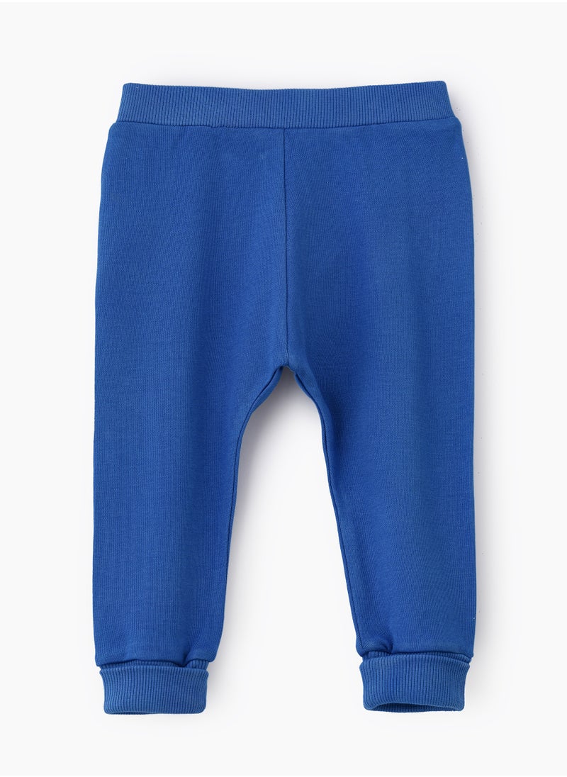 JAM Classic Blue Knitted Cotton Pants for Toddlers  - Image 1