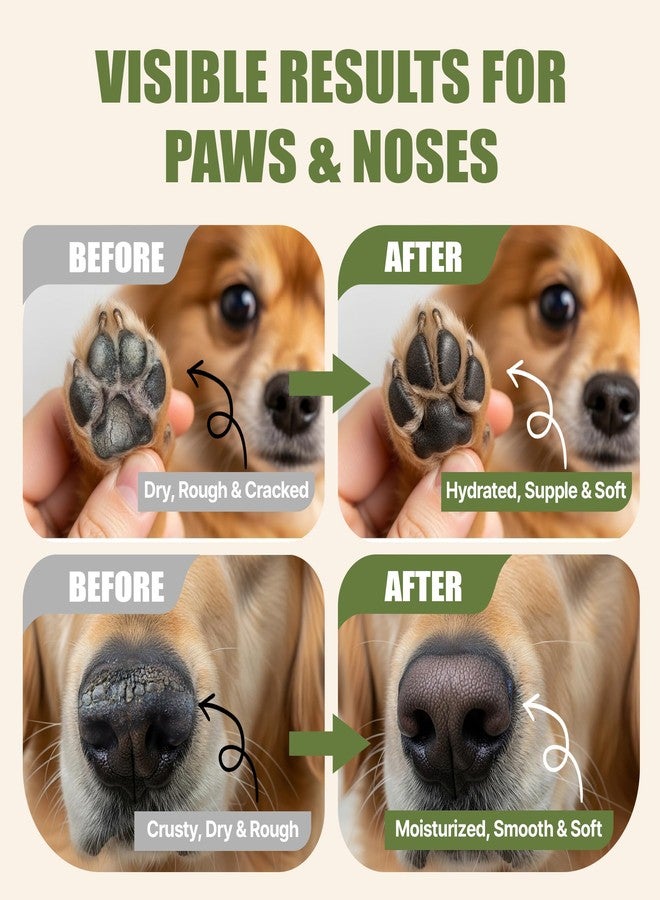 Duduboy Dog Paw & Nose Balm for Dogs, Lick-Safe Paw Balm with Coconut Oil & Beeswax for Dry Cracked Paws & Rough Noses, Hot Pavement, Snow, Ice & Road Salt Protection, All-Season Daily Paw Care, 2.1 oz /60 mL - Image 2