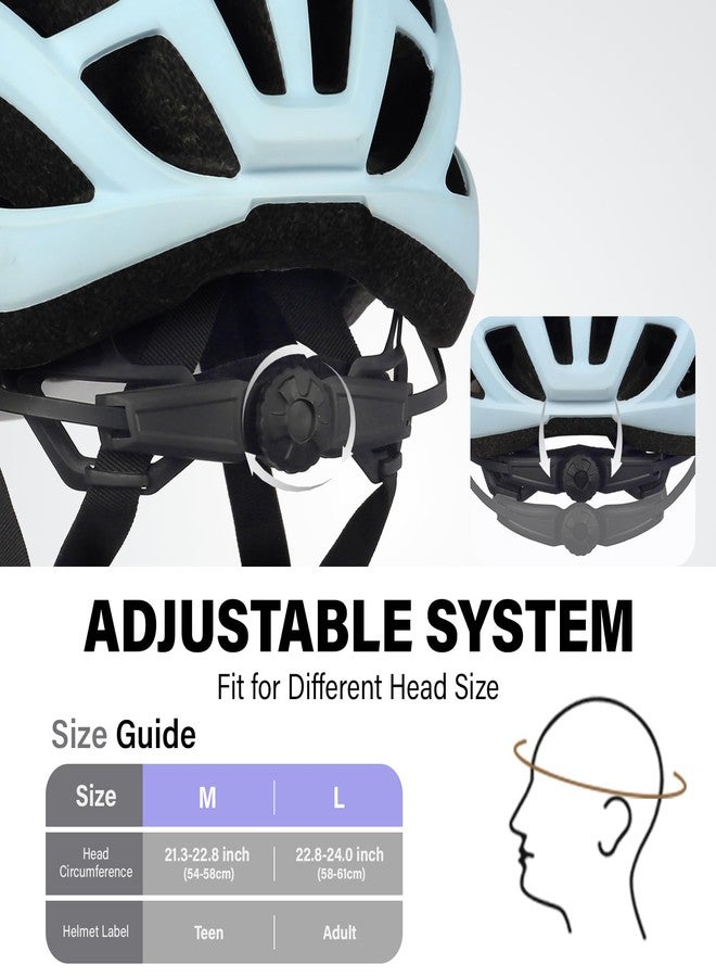 Anharluka Youth Kids Road Bike Helmet, Lightweight and Adjustable Boys Girls Bicycle Helmet for Teen Age 8-10-12-14 Years, Cycling Helmet with 2 Detachable Visor (Purple Blue Gradient, M) - Image 5