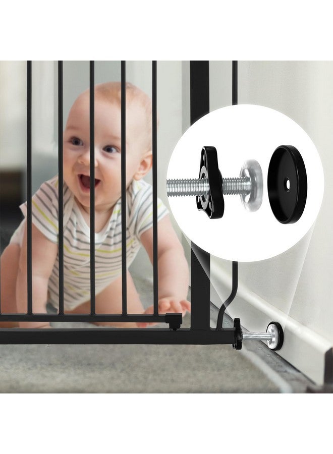 BalanceFrom Baby Gate Threaded Spindle Rod, 4 Pack M8 (8mm) Replacement Bolt Part for Baby & Pet Pressure Mounted Safety Door, Extra Long Wall Mounting Accessories Screws Rods for Stair Gates, Black - Image 2