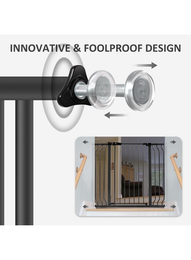 BalanceFrom Baby Gate Threaded Spindle Rod, 4 Pack M8 (8mm) Replacement Bolt Part for Baby & Pet Pressure Mounted Safety Door, Extra Long Wall Mounting Accessories Screws Rods for Stair Gates, Black - Image 3