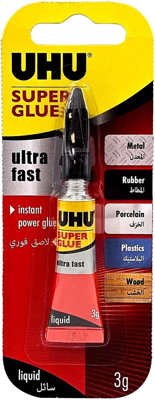 UHU Super Glue Liquid 3G Jumbo Card - Image 1