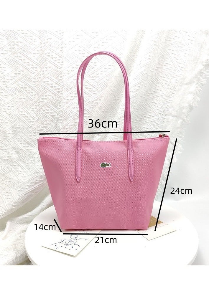 LACOSTE - Lacoste handbag medium size dark pink - Image 1