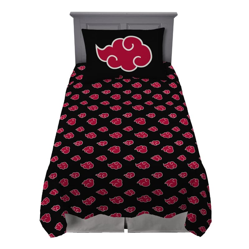 Franco Franco Naruto Akatsuki Anime Bedding Super Soft Microfiber Twin XL Sheet Set Official Licensed Naruto Product 