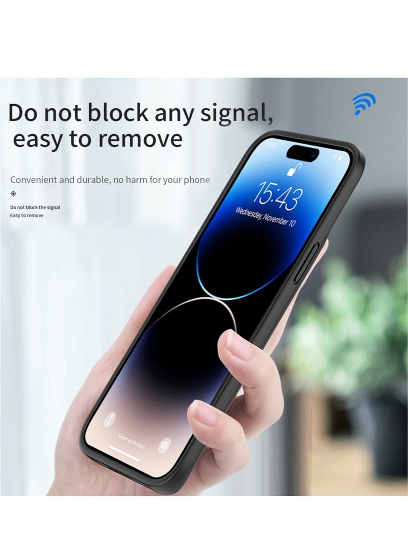 GULFLINK Wireless Protective Charging Case Cover For iPhone 15 Plus 6000mah Black  - Image 3