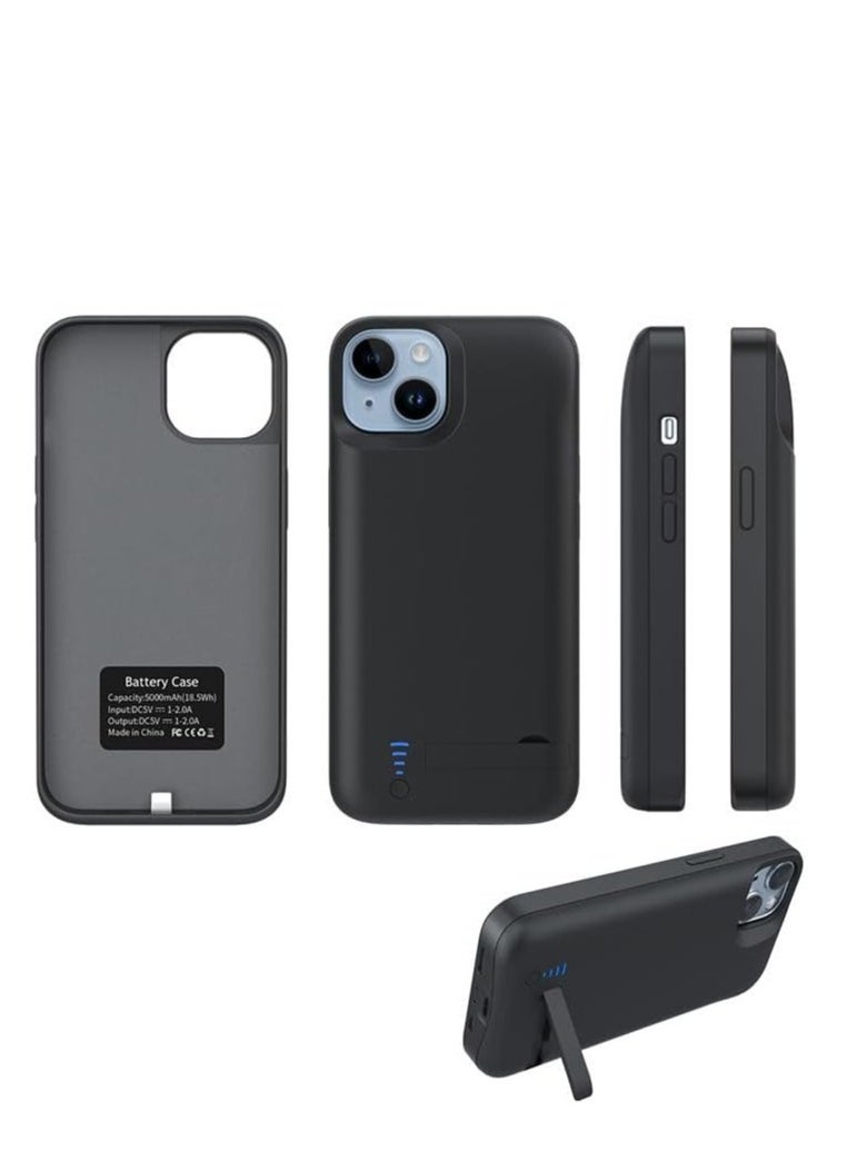 GULFLINK Wireless Protective Charging Case Cover For iPhone 15 Plus 6000mah Black  - Image 5