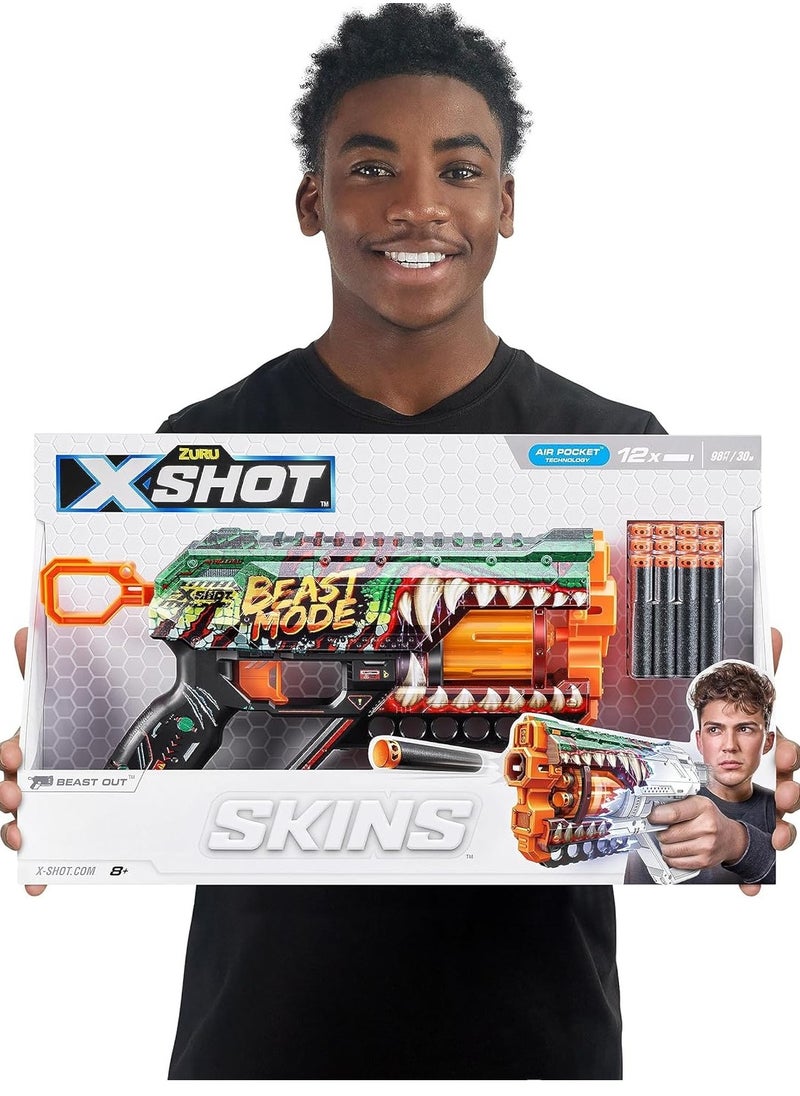 ZURU ZURU XSHOT SKINS GRIEFER (12 DARTS) BEAST OUT  - Image 3