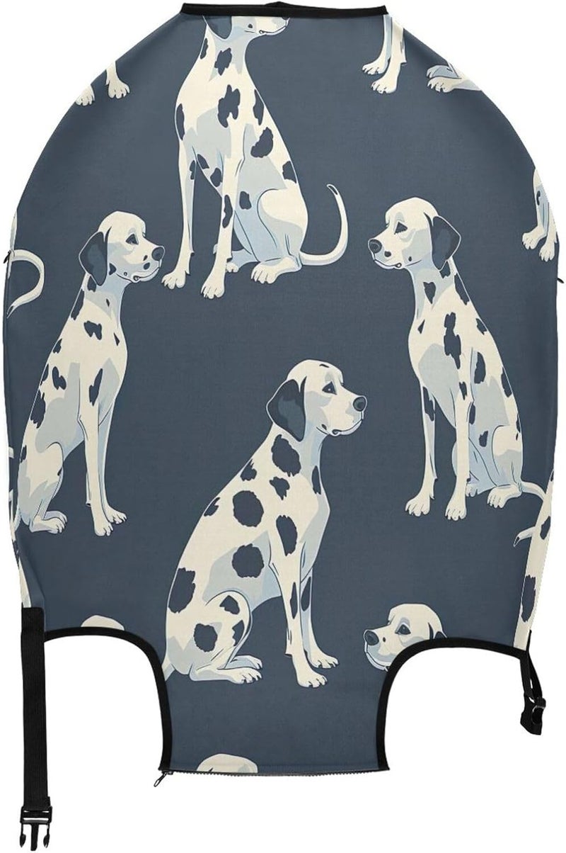 Dogs Luggage Cover for Suitcase, Elastic Travel Protector with Zipper, Washable Anti-Scratch Dustproof Luggage Sleeve Fits 22-24 Inch - Image 2