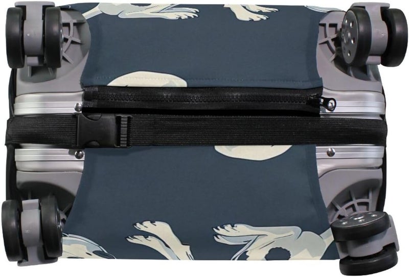 Dogs Luggage Cover for Suitcase, Elastic Travel Protector with Zipper, Washable Anti-Scratch Dustproof Luggage Sleeve Fits 22-24 Inch - Image 3
