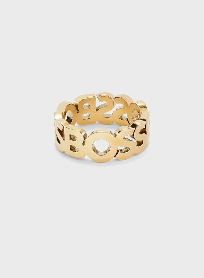 BOSS Kassy Jewelry Mens Curb Chain Ring - 1580446L