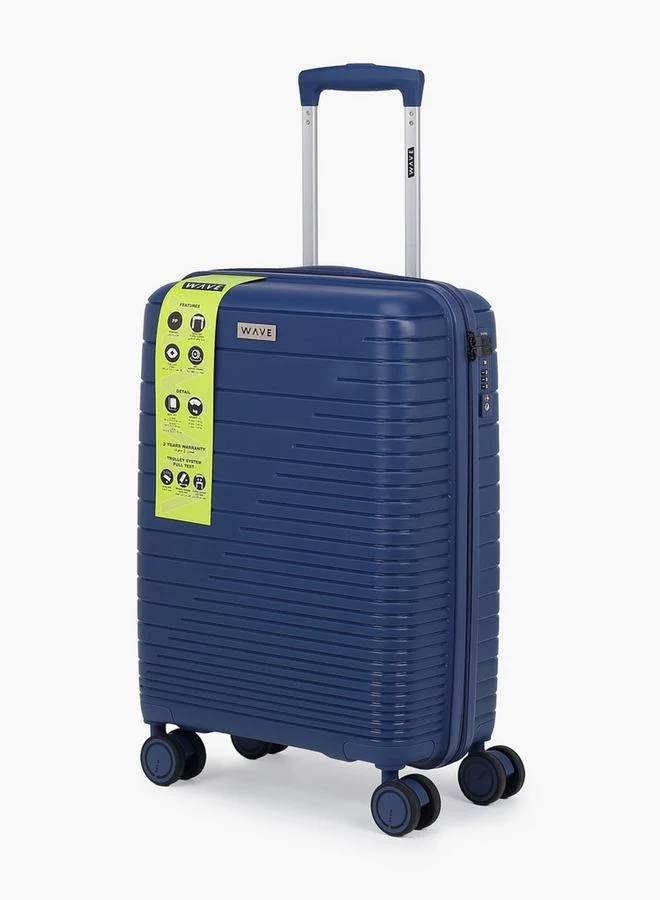 Wave Wave 3-Piece Hardcase Luggage Trolley Set With Lock