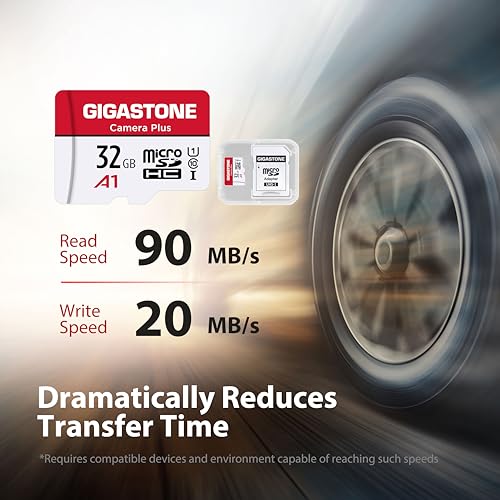 GIGASTONE 32GB Micro SD Card 5Pack MicroSDHC Memory Cards for Security Cameras Wyze Cam Roku Full HD Video Recording UHSI U1 A1 Class 10 up to 90MBs with Adapter - Image 3