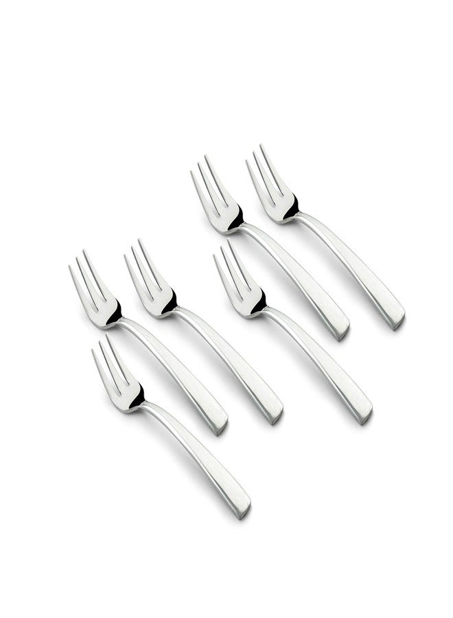 FnS Solo Food Grade Premium Stainless Steel Fruit Fork (6 Fruit Fork) for Fruits, Snacks and Dessert