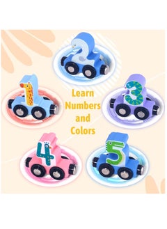 YelaJoy Toys for Toddlers, 12pc Wooden Magnetic Train Track Set with Animal and Digital Designs for Toddlers, Montessori Educational Toy for 2 3 4 5 Year Olds Boys and Girls  - Image 3