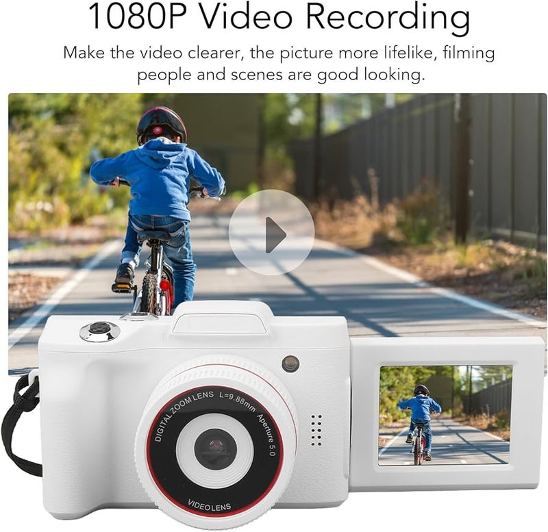 16MP Digital Camera 1080P FHD Video 16x Zoom Anti Shake Compact Point Shoot Camera for Kids Teens - Image 3