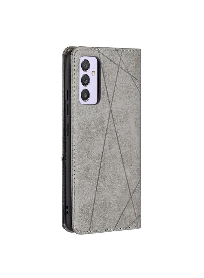 S-TOP Case For Samsung Galaxy A82 5G Rhombus Texture Horizontal Flip Magnetic Leather Case with Holder & Card Slots - Image 3