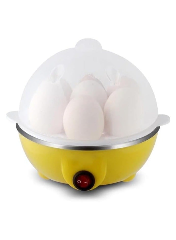 Wtrtr Electric Egg Boiler, 7 Egg Capacity, Automatic Shut-Off, Yellow - Image 1