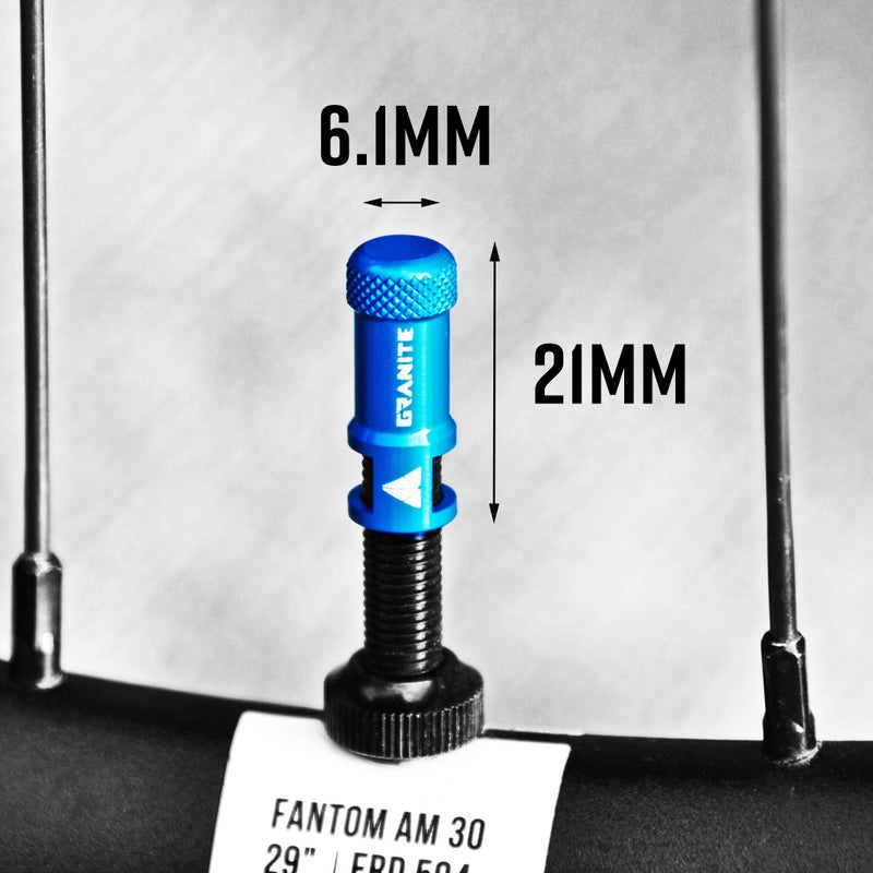 جرانيت غطاء صمام الحلمة العصير من الجرانيت ومجموعة جذع صمام بريستا وأغطية إطارات الدراجة وأغطية الغبار مع وظيفة إزالة الصمام الأساسية وغطاء صمام الإطارات المصنوع من خليط معدني متين (أسود) - Image 2