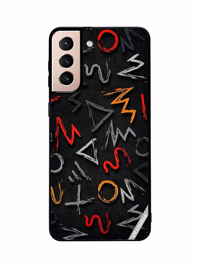 VR CREATIVE Protective Case Cover For Samsung Galaxy S21 5G Abstract Design Multicolour - Image 1
