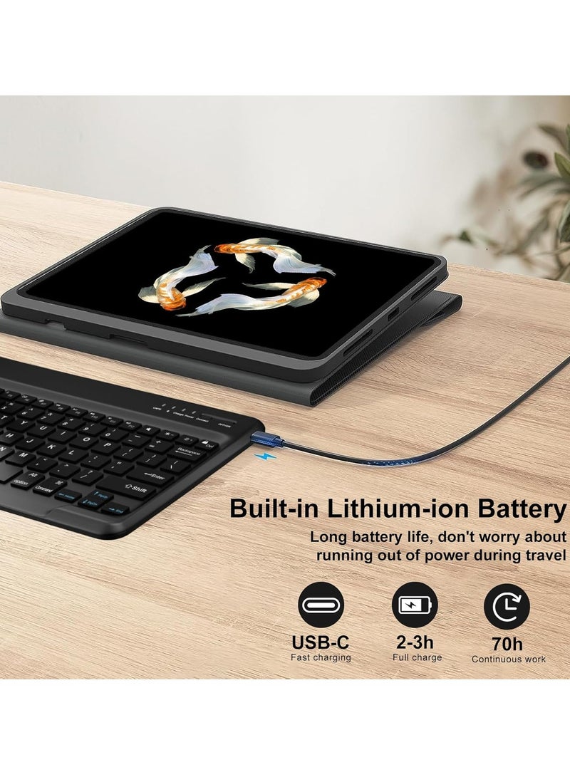 TIGER 2022 Samsung Galaxy Tab S9 Ultra / S8 Ultra Keyboard Protective Case 14.6 Inch | Slim Smart Cover with Multi-Use Bluetooth Keyboard, S Pen Holder | Protective Case for Galaxy Tab S9 Ultra, Black - Image 5
