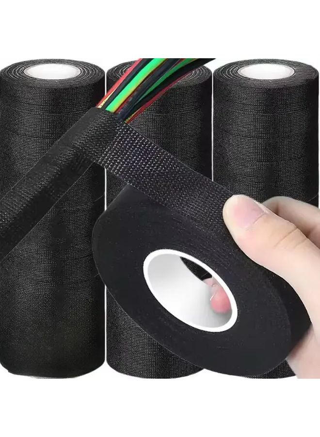15mm Wide Black Electrical Insulating Tape Heat Resistant Waterproof 590.55 Inch - Image 2