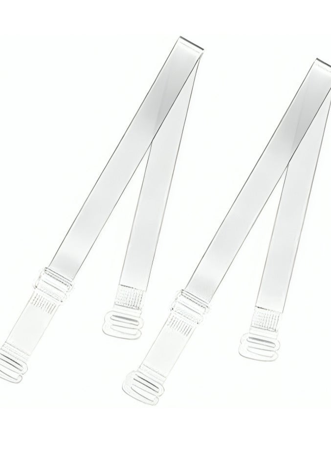 Transparent  Bra Straps for Women - Easy to Put on and Take Off - Flexible Invisible Support for Open Clothes - Image 1