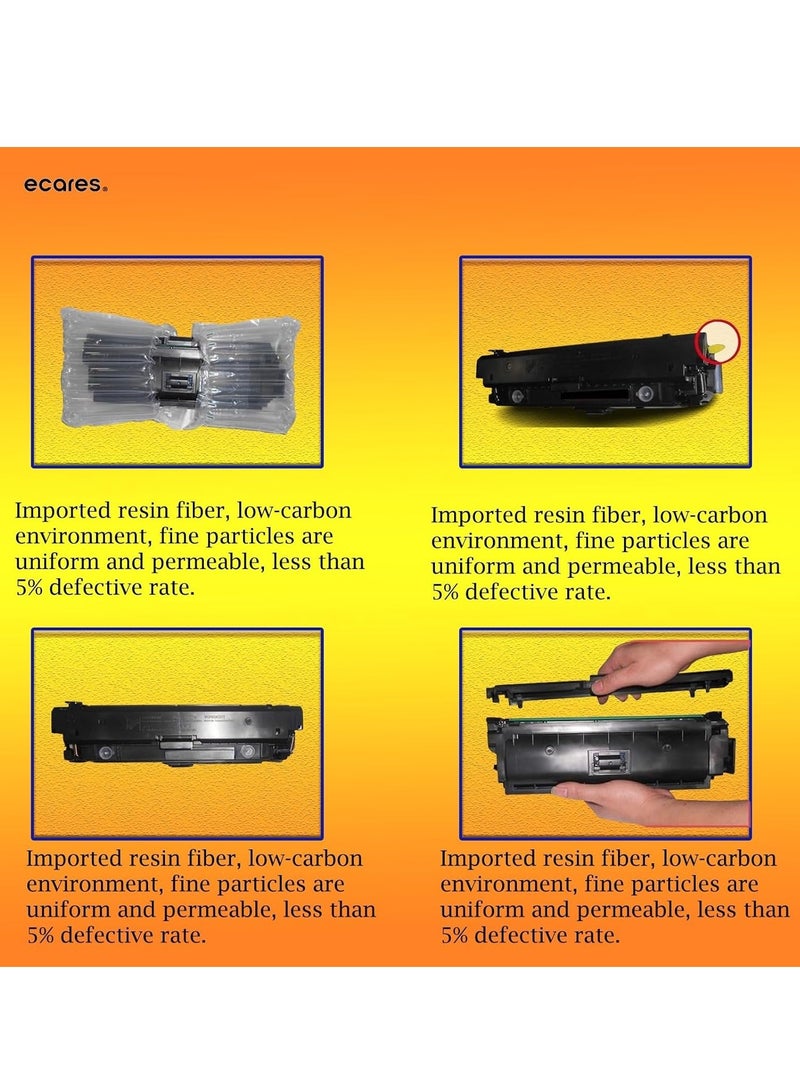 ECARES® 212A W2121A Compatible toner cartridge works with Enterprise Flow MFP M578c, M578, M554dn, M555dn (Cyan) - Image 2