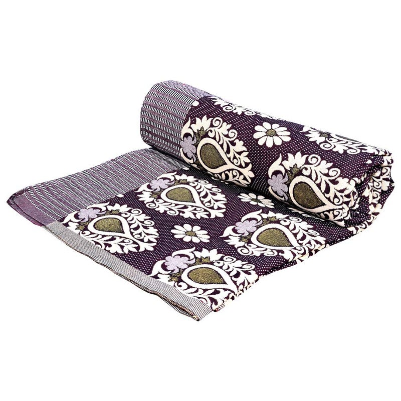 COMFORT WEAVE Cotton 300 TC Double Blanket 90" X 105" (King_Multicolor) - Image 5