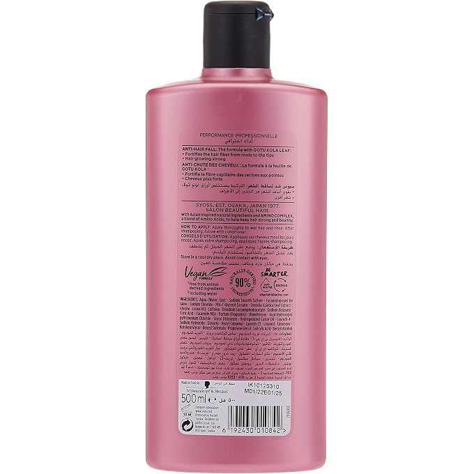 SYOSS Anti-hair fall shampoo 500ML for thinning hair - Image 2
