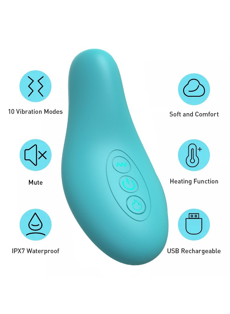 XiuWoo Ergonomic Soft Adjustable Portable IPX7 Waterproof Electric Lactation Massager, Silicone Breast Massager, Heating Vibration Breastfeeding Warming Massager for Clogged Ducts, Improve Milk Flow  - Image 2