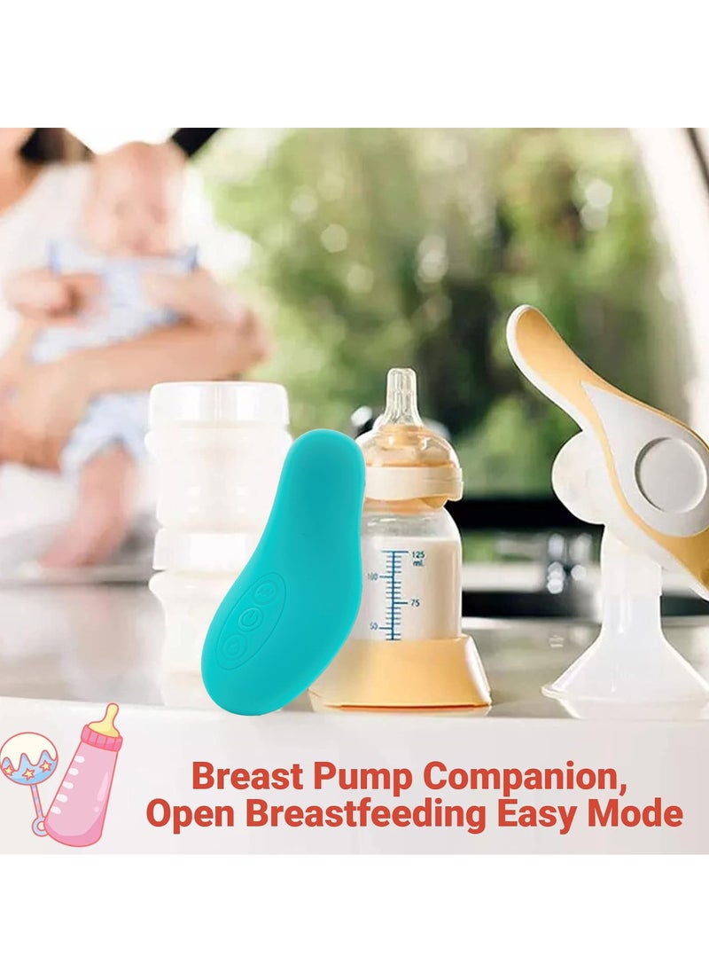 XiuWoo Ergonomic Soft Adjustable Portable IPX7 Waterproof Electric Lactation Massager, Silicone Breast Massager, Heating Vibration Breastfeeding Warming Massager for Clogged Ducts, Improve Milk Flow  - Image 3