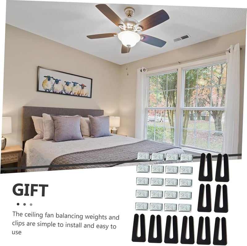 Ceiling Fan Balancing Weight Kit Clip On Easy Installation Durable Material - Image 5