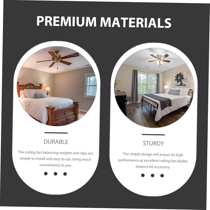 Ceiling Fan Balancing Weight Kit Clip On Easy Installation Durable Material - Image 4