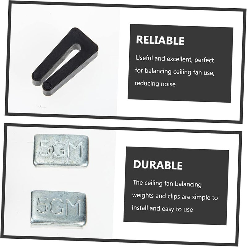 Ceiling Fan Balancing Weight Kit Clip On Easy Installation Durable Material - Image 3