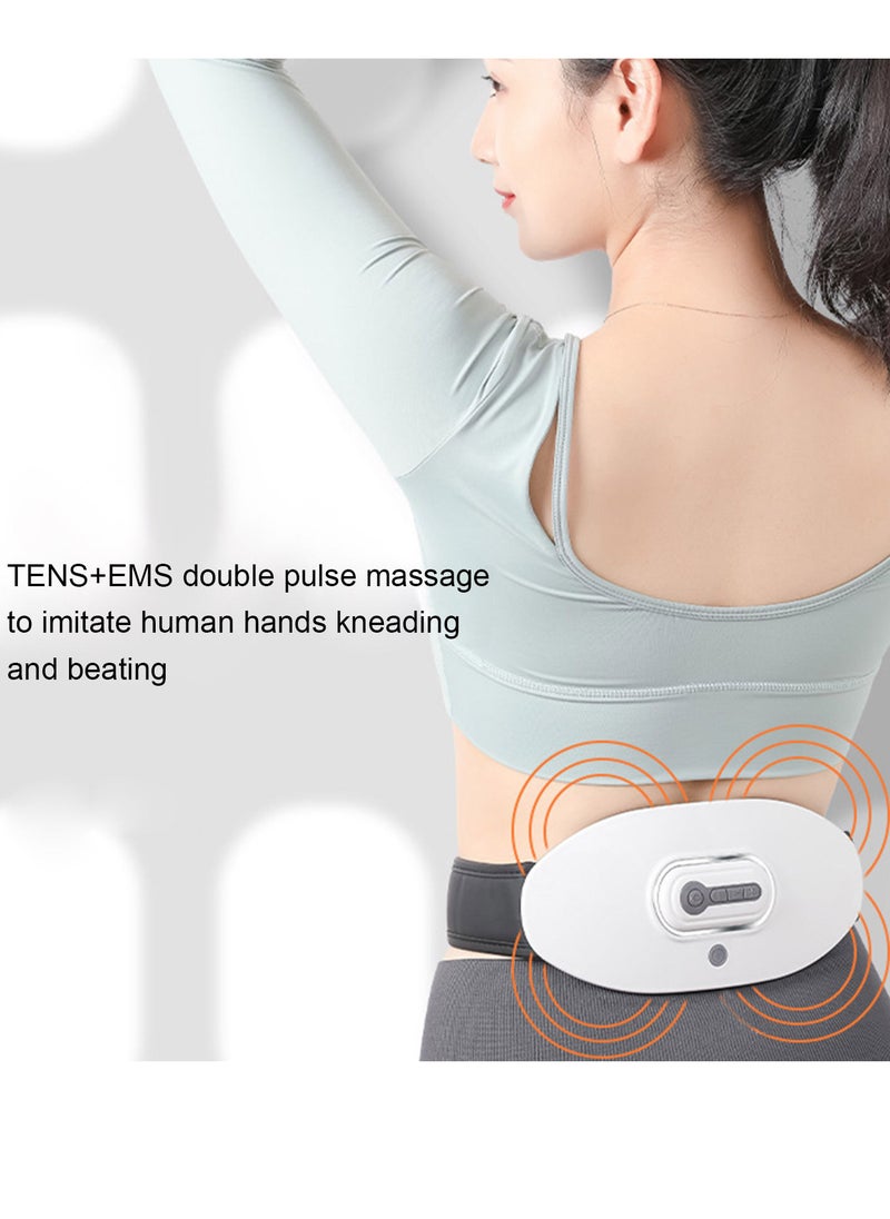 Generic - EMS الخصر مدلك لوحة التدفئة لآلام الظهر الحرارة حزام لف البطن التدفئة الاهتزاز تدليك حزام تسخين سريع مع 5 أوضاع إيقاف تلقائي - Image 1