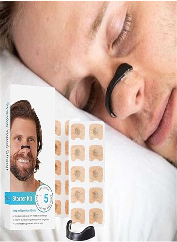 Generic Anti-snoring nose patch Comfortable anti-snoring device Suitable for hotels, homes, business travel (black)  - Image 2