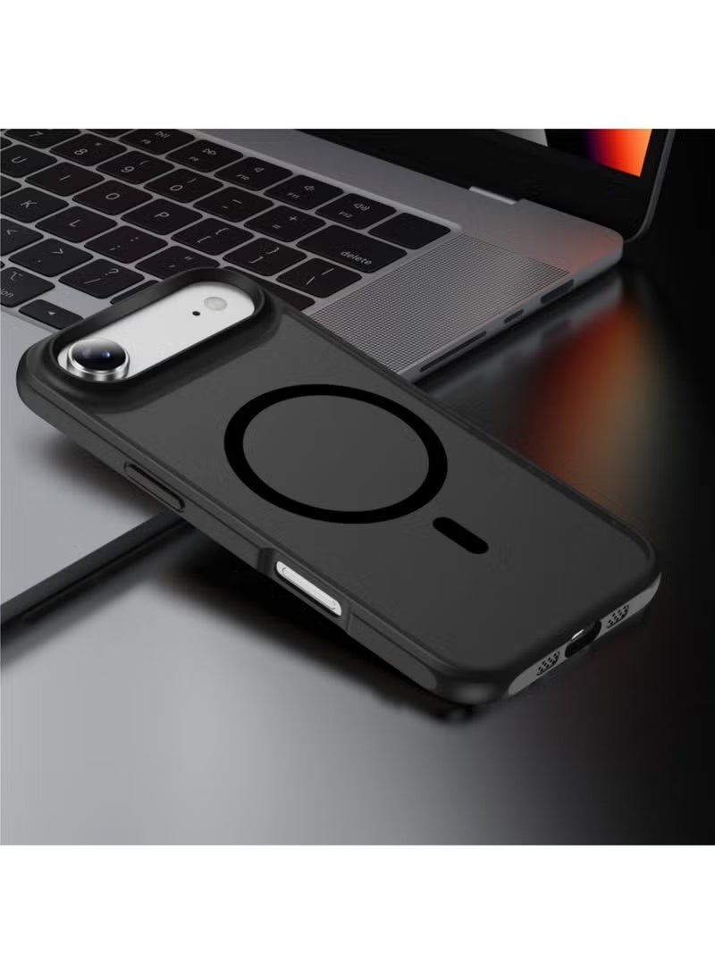 ELTRAZONE Magnetic Case for iPhone Air Compatible with MagSafe | Military-Grade Shockproof Drop Protection | Slim Frosted Matte Phone Cover with Strong Magnetic Alignment | Durable Anti-Scratch Protective Case with Precise Cutouts | Lightweight Black iPhone Air Magnetic Case for Everyday Use - Image 4