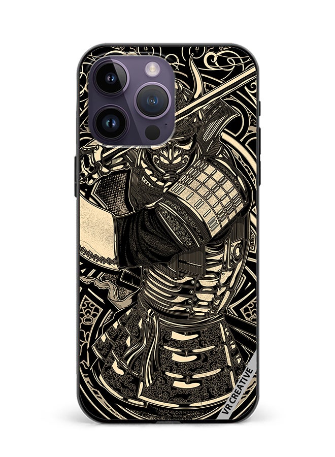VR CREATIVE Protective Case Cover For Apple iPhone 16 Pro Max Cool Samurai Design Multicolour
