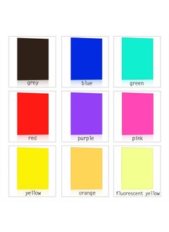eBoot eBoot 9 Pieces Gel Filter Transparent Color Film Plastic Sheets Correction Gel Light Filter, 11.7 by 8.3 Inches, 9 Colors  - Image 5