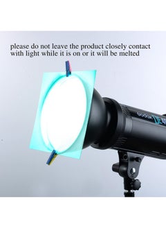 eBoot eBoot 9 Pieces Gel Filter Transparent Color Film Plastic Sheets Correction Gel Light Filter, 11.7 by 8.3 Inches, 9 Colors  - Image 3