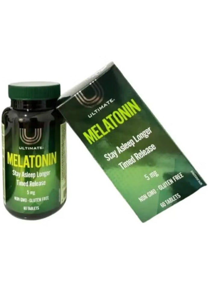 Ultimate Melatonin Quick And Extended Release Sleep Aid, 5mg 60 Tablets - Image 2
